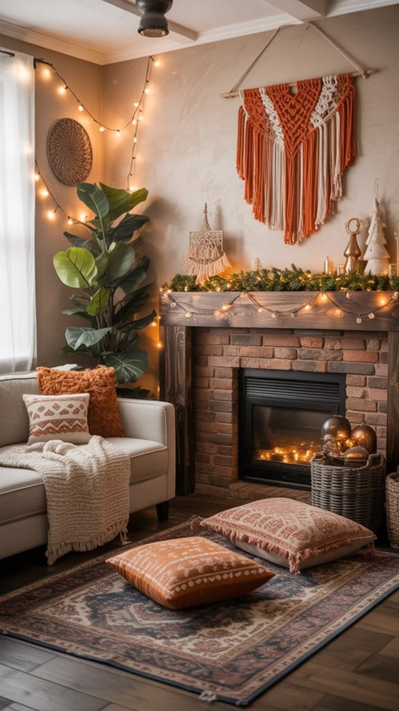 boho eclectic living room design