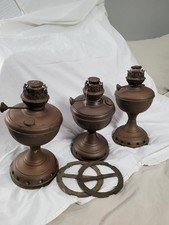 Brass Oil Lamps Most Likely From The early 20th Century. 3 Available.