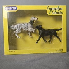 Breyer Companion Animals Dogs No. 1544 Black Lab English Setter 2004 NIB