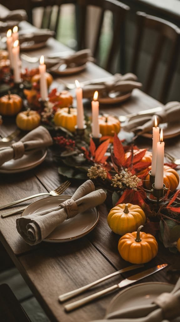 candlelight creates intimate ambiance