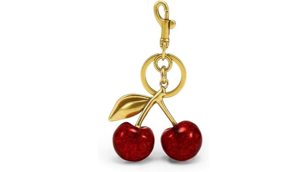 cherry bag charms keychain