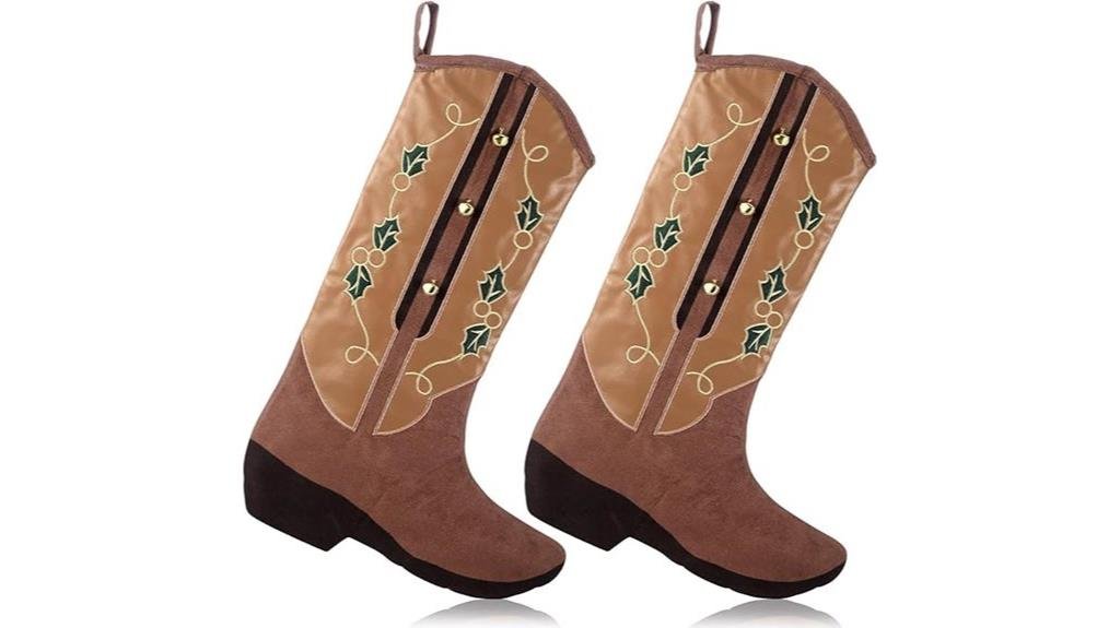 christmas cowboy boot stocking