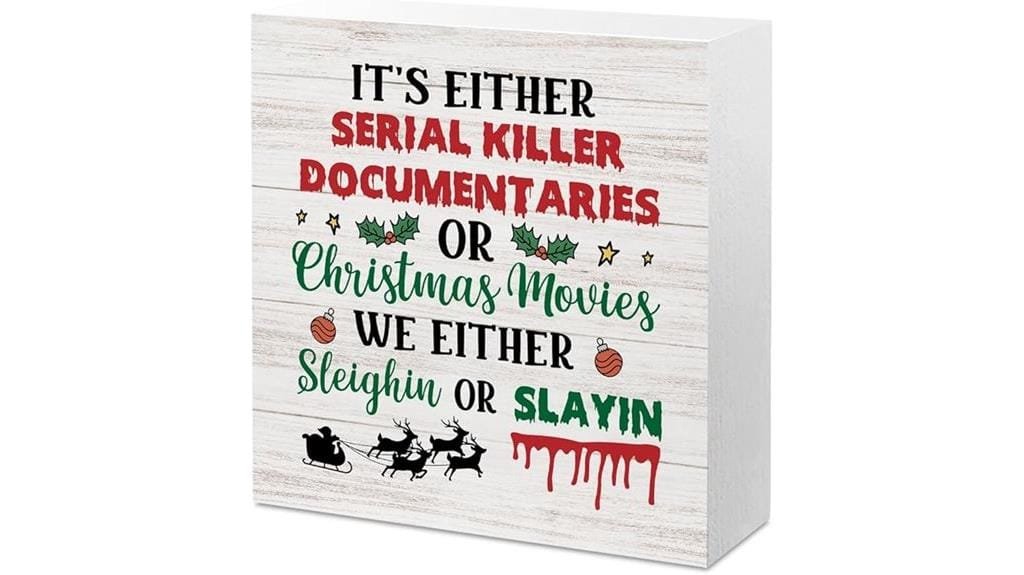 christmas humor desk sign