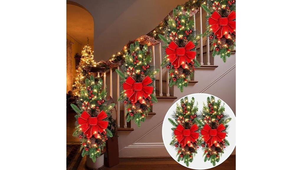 christmas outdoor decor swags