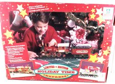 CHRISTMAS MUSICAL TRAIN SET 1986 Vintage Holiday Time Limited Edition 22 Piece