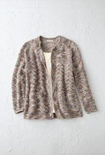 Coldwater Creek Rustic Threads Cardigan color Sandstone Multi
