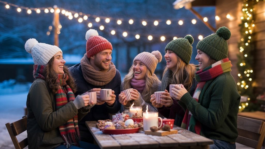 community caroling with friends