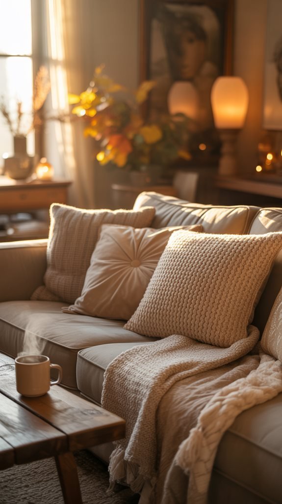 cozy layered textile textures