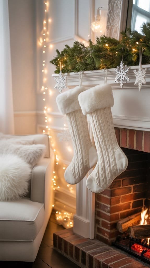 cozy stockings and garlands