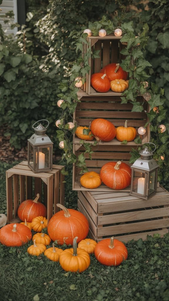 curated autumn garden displays