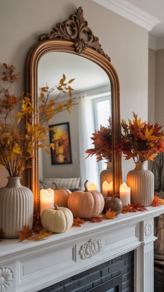 curated fall themed decor