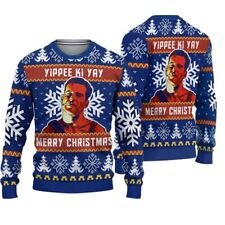 Die Hard Bruce Willis Christmas Movie Ugly Christmas Sweater For Men S-5XL