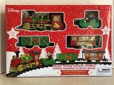 Disney Mickey Mouse Holiday Express 12 Piece Christmas Train Set w/Light & Sound