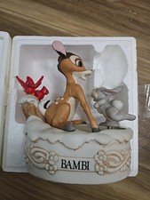 Disney Musical Memories Bambi Music Box Vintage Limited Edition Deer Rabbit