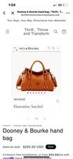 DOONEY & BOURKE NEW $578 All Weather Leather Florentine 3.0 Satchel Purse 30
