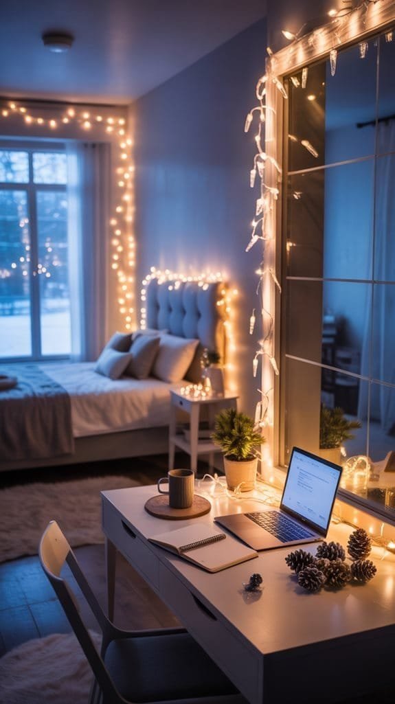 dramatic icicle light placement
