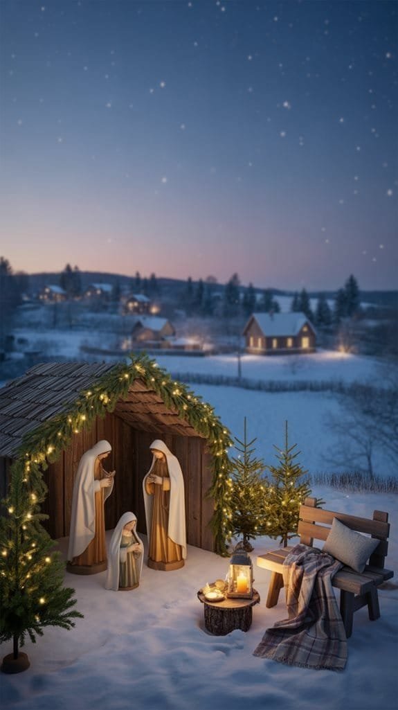 durable nativity scene placement
