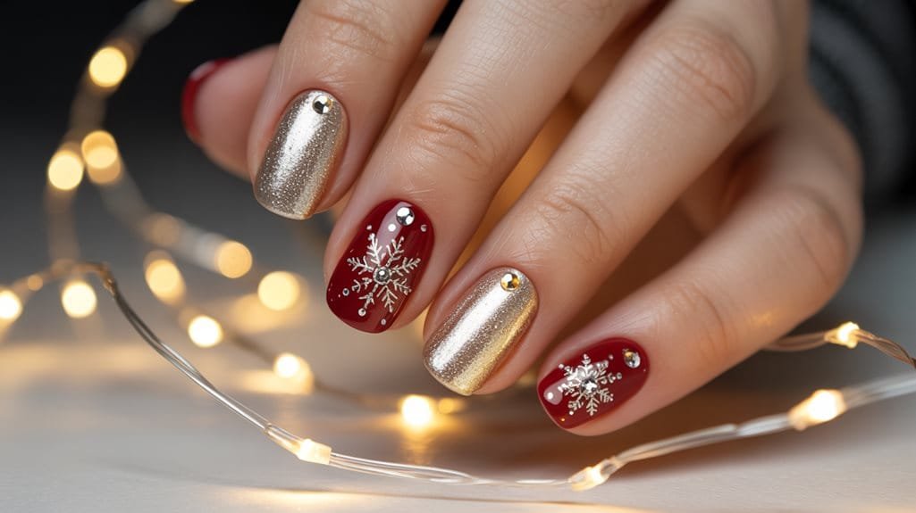 elegant festive nail designs
