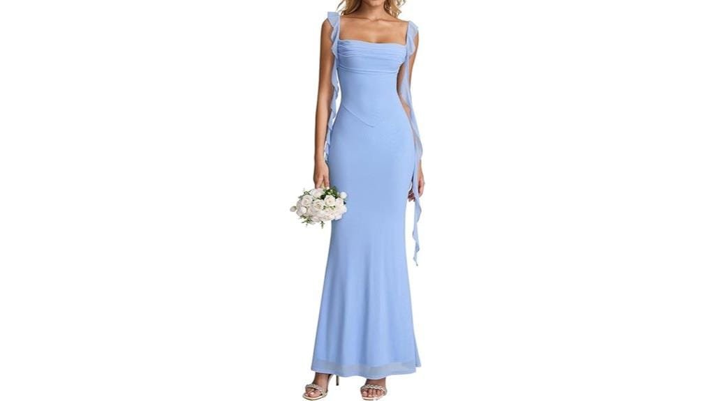 elegant long wedding dress