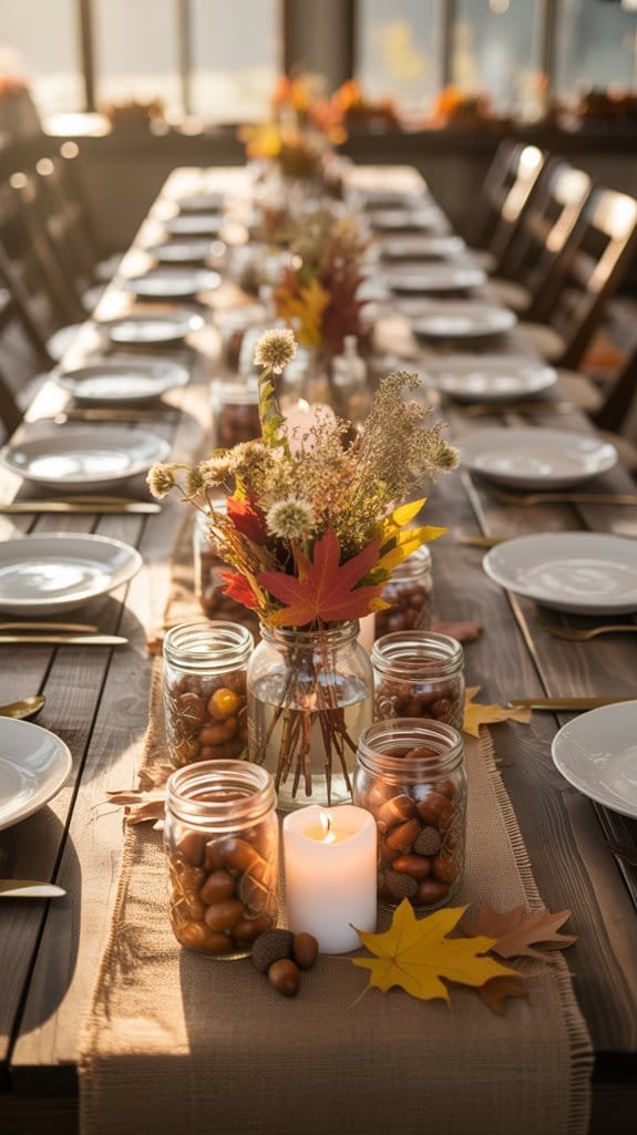 elegant mason jar centerpieces