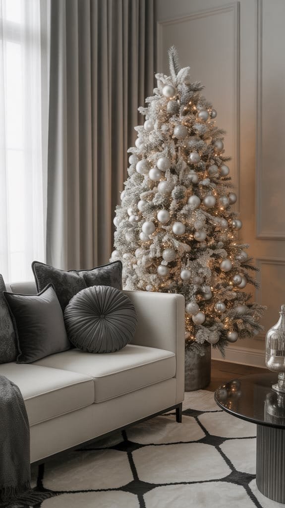elegant monochrome holiday decor