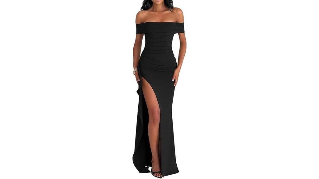 elegant off shoulder bodycon dress