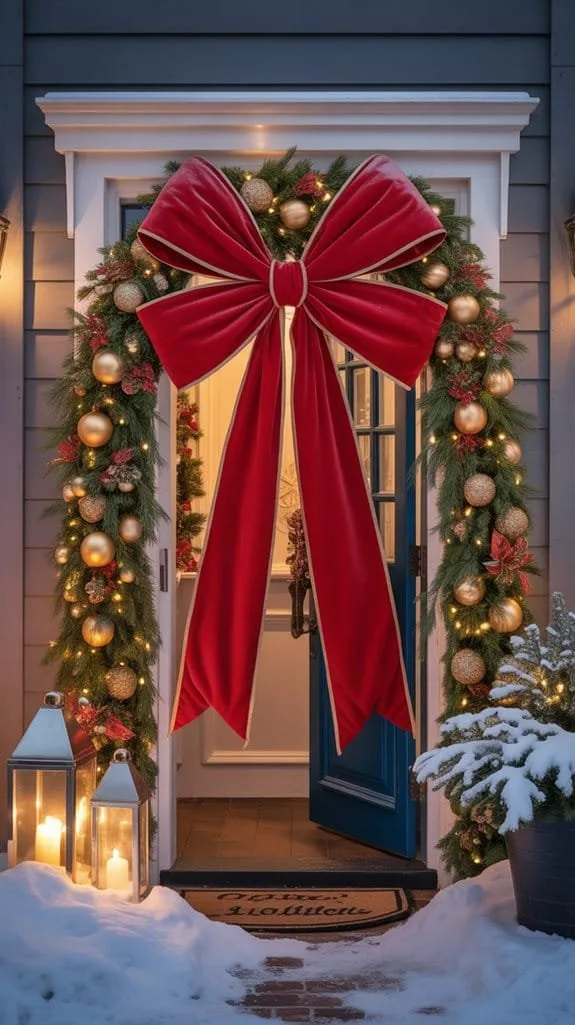 festive doorway design elements