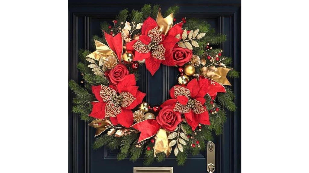 festive front door decoration