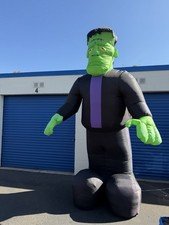GEMMY 12 Foot Inflatable Monster Halloween Frankenstein Airblown Giant Read Desc