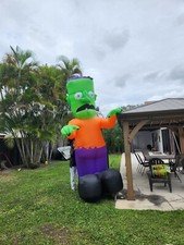Gemmy Frankenstein Inflatable 12 FT With Original Box Works!