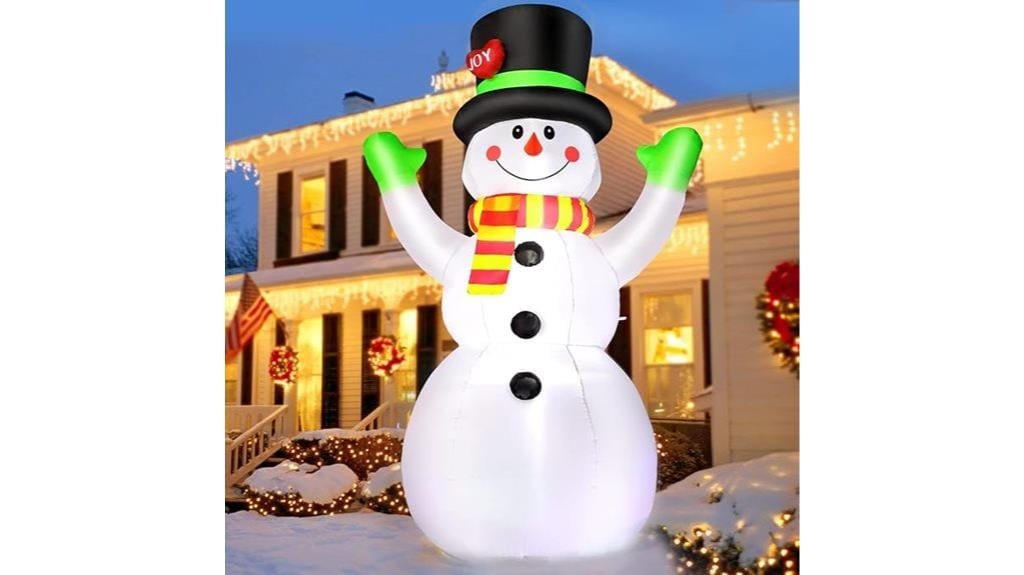giant inflatable snowman decoration