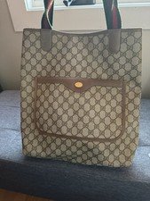 Gucci GG Supreme Canvas Tote Bag Vintage Accessory Collection Made in Italy