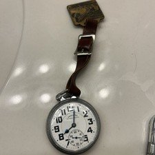 Hamilton Railway Special Pocket Watch with Leather Strap