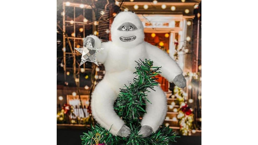 handmade snow monster ornament