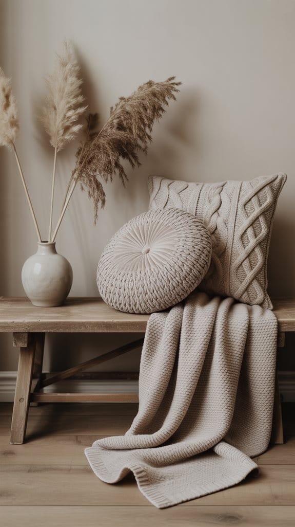 layered textures create warmth