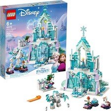 LEGO Disney Frozen Elsa's Magical Ice Palace 43172 Toy Castle Building Kit Elsa