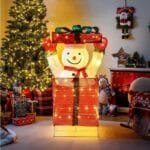 lighted snowman christmas decoration