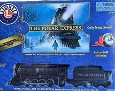 Lionel Polar Express Christmas Train Set With Santa's Bell In Original Box