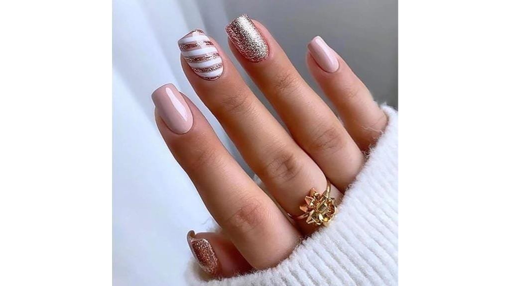 medium square press nails