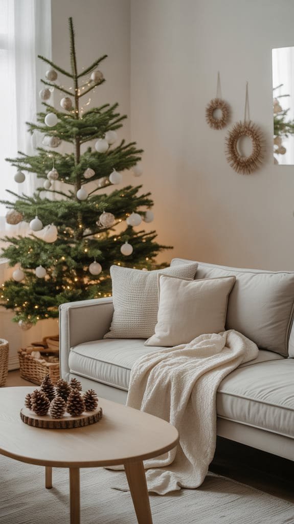 minimalist scandinavian christmas decor