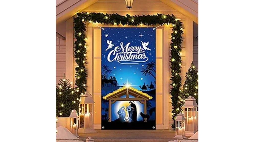 nativity christmas door decor