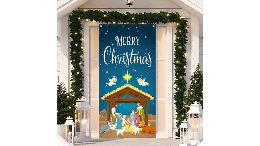 nativity scene door cover