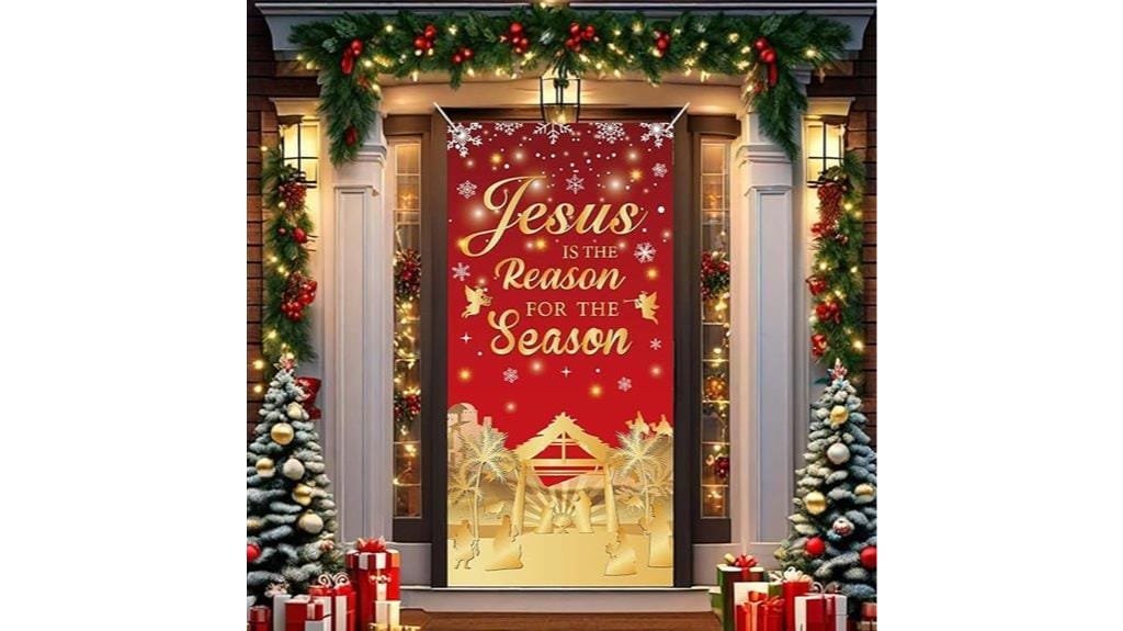 nativity scene door decoration