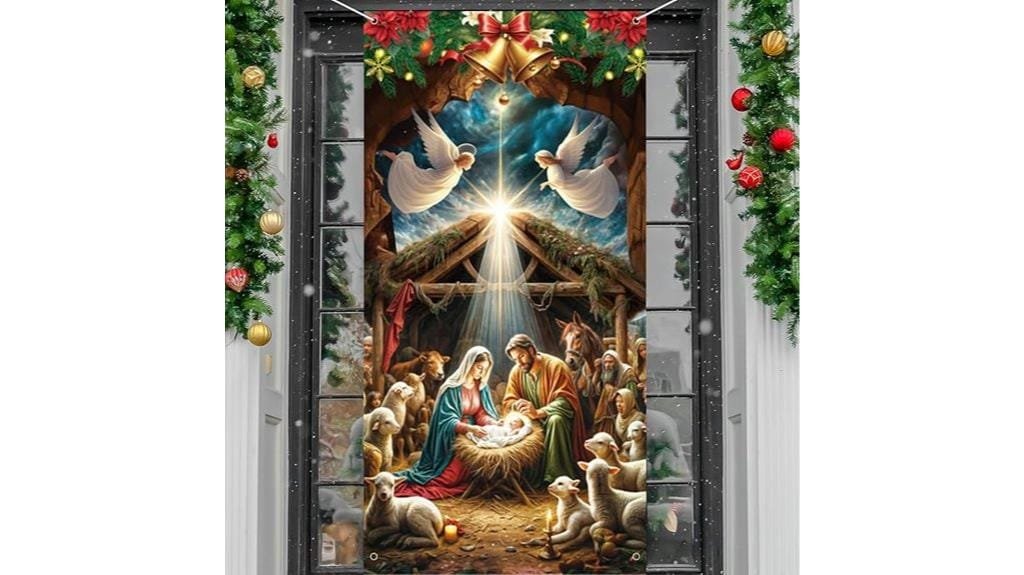 nativity themed door decorations