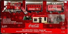 NEW 2009 Coca-Cola SANTA Steam Train Set O Guage, Sealed In Box with Remote