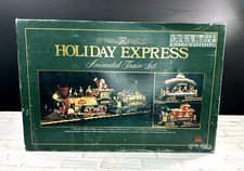 New Bright Holiday Express Animated Christmas Santa Train Set Model 380 w/ Box