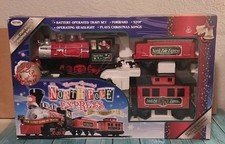 NEW Eztec North Pole Express Christmas Train Set 22 Pieces Plays Music