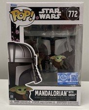 New Funko Pop! Star Wars: Impressions MANDALORIAN w/ GROGU #772 Target Exclusive