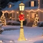 outdoor christmas lamp post