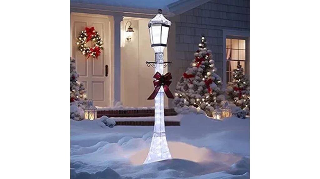 outdoor christmas lamp post
